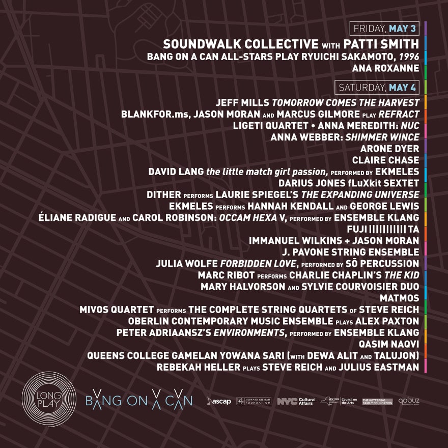 Saturday May 4 at Long Play – Bang on a Can